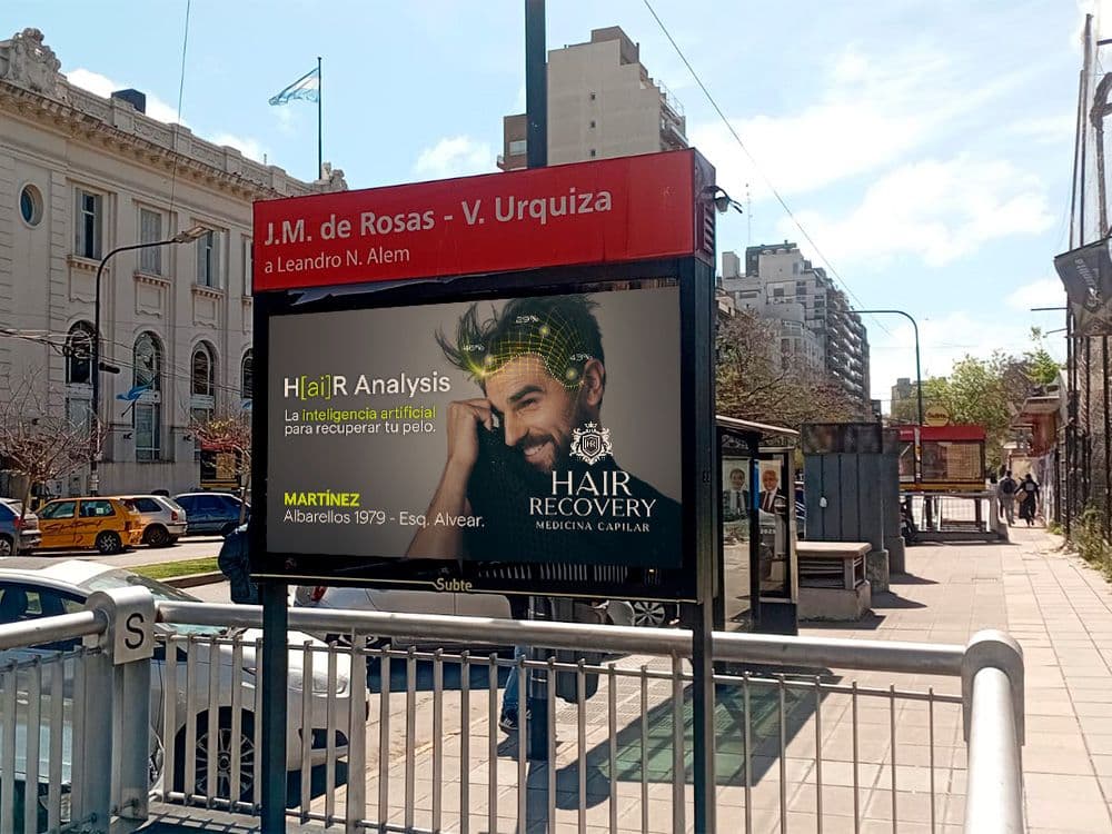 Hair Recovery apuesta por programmatic DOOH con Taggify — Imagen 2
