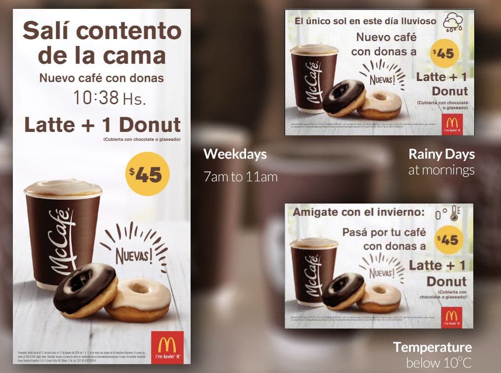 McDonald's DOOH Anuncios Dinámicos según condiciones climáticas — Imagen 3