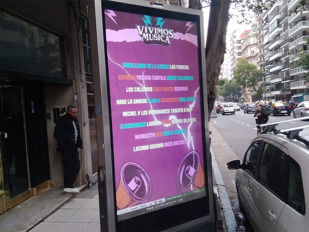 Buenos Aires vibrated with the pDOOH campaign of Vivimos Música and Taggify — Image 1