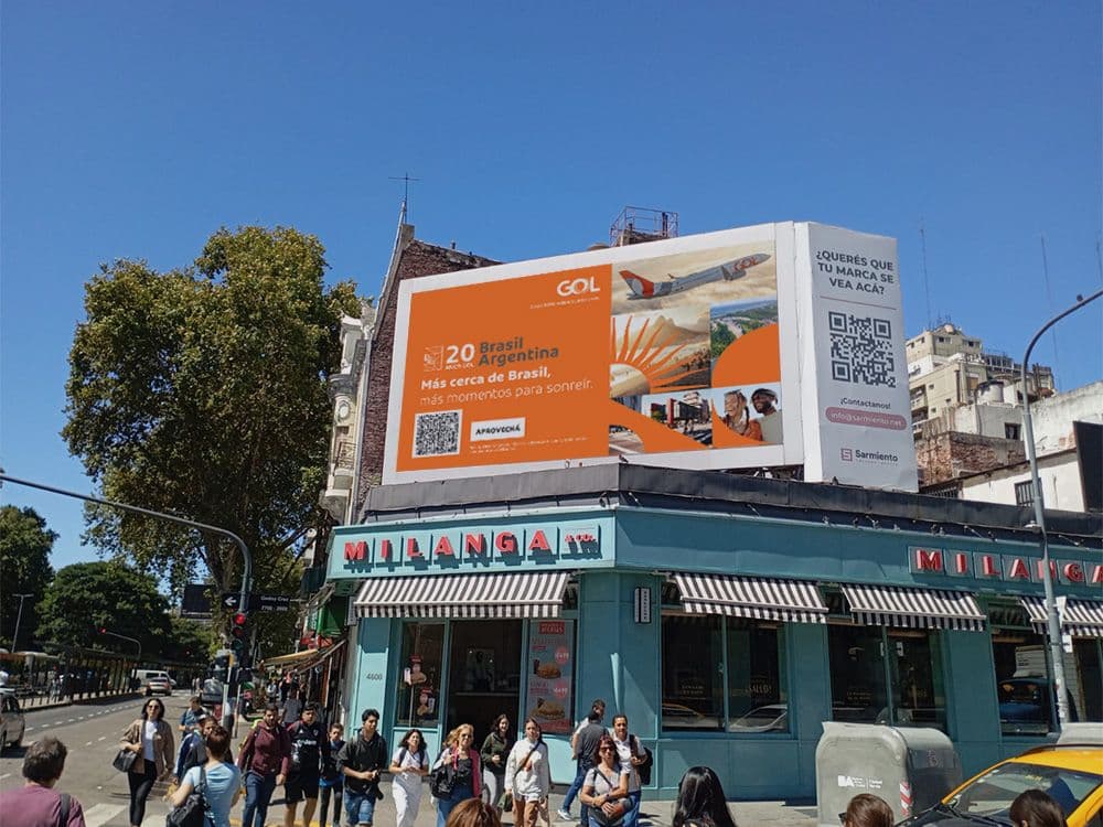 Gol Airlines relied on Taggify for its pDOOH campaign in Argentina — Image 1