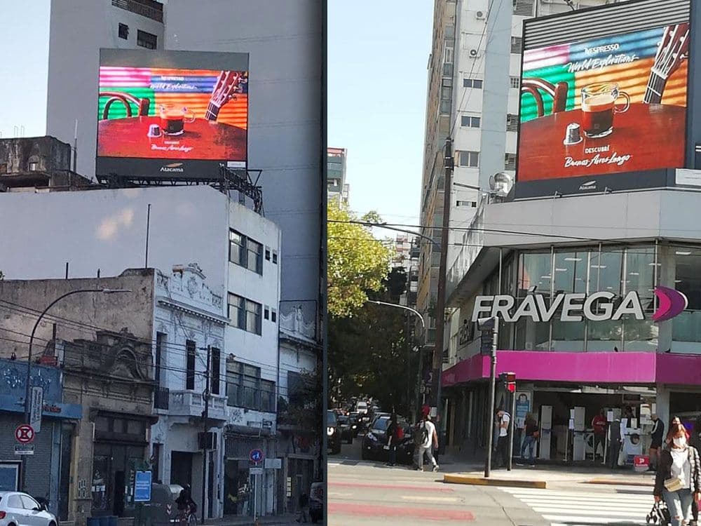 Nespresso - DOOH Campaign in Argentina - world flavours — Image 1