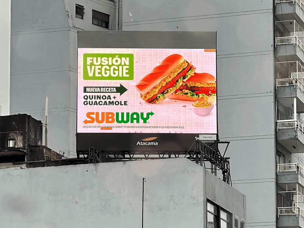 Subway delighted with its new recipe in pDOOH with Taggify — Image 2