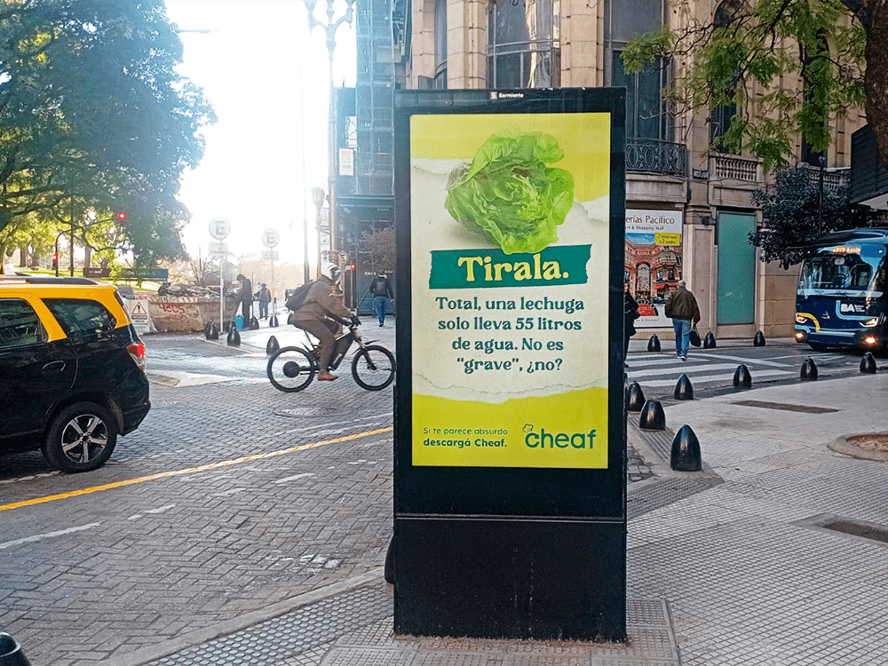 Cheaf launched its food awareness campaign outdoors with Taggify — Image 3