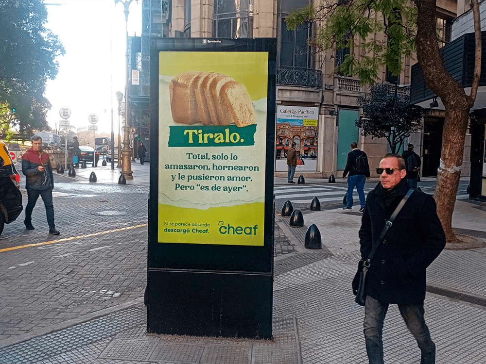 Cheaf launched its food awareness campaign outdoors with Taggify — Image 1