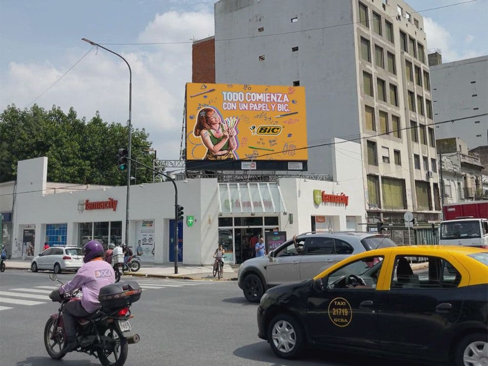 BIC Potenció su marca en Argentina a través de una campaña pDOOH con Taggify — Imagen 1