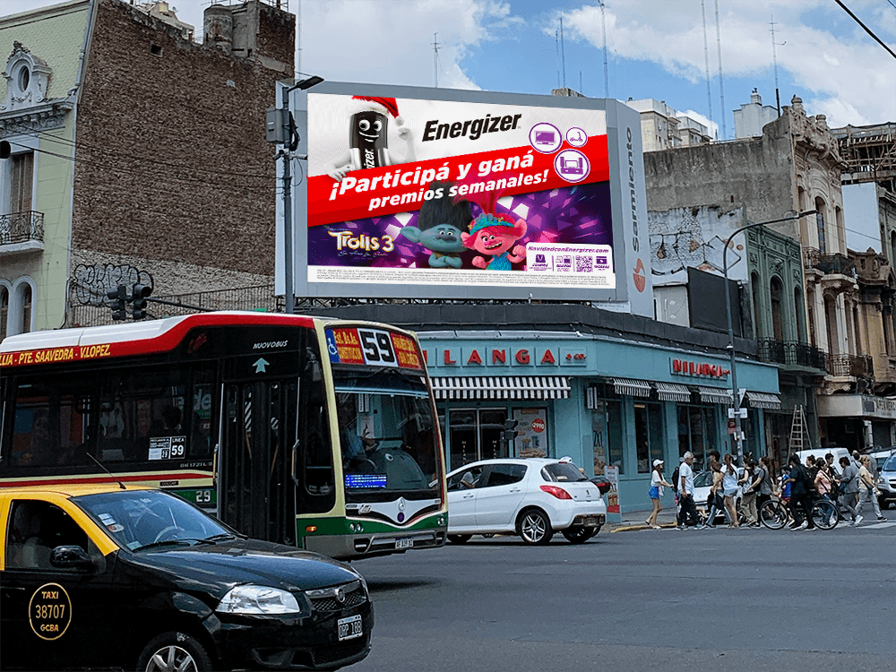 Digital Out-of-Home: Energizer potencia su presencia de marca con la plataforma Taggify — Imagen 1