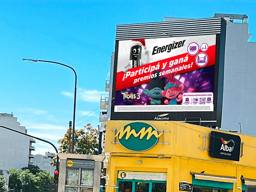 Digital Out-of-Home: Energizer potencia su presencia de marca con la plataforma Taggify — Imagen 2