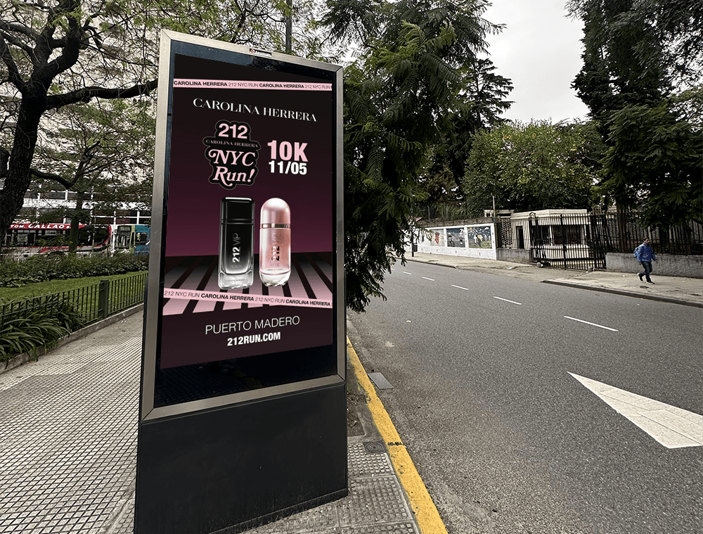 Carolina Herrera anticipated its urban race in outdoor advertising with Taggify — Image 3