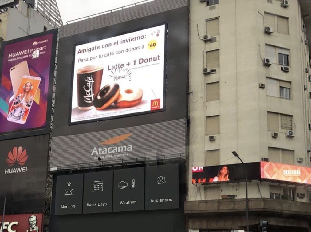 McDonald's DOOH Dynamic Ads triggering Weather conditions — Image 1