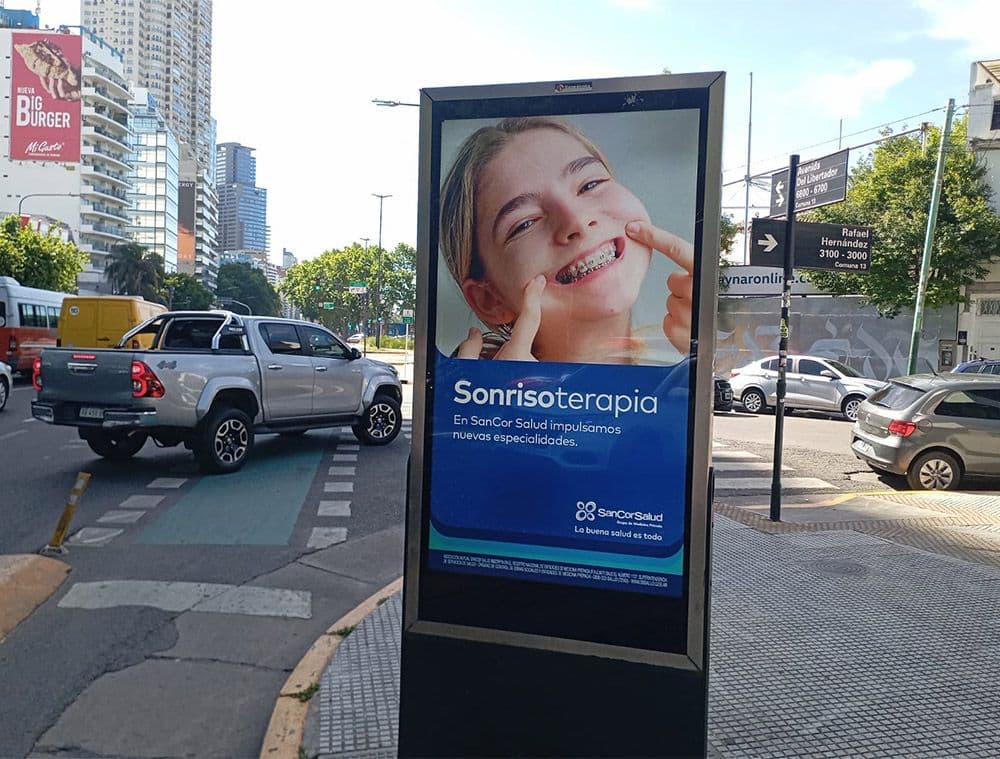 Sancor Salud publicitó en exterior en una campaña pDOOH con Taggify — Imagen 1