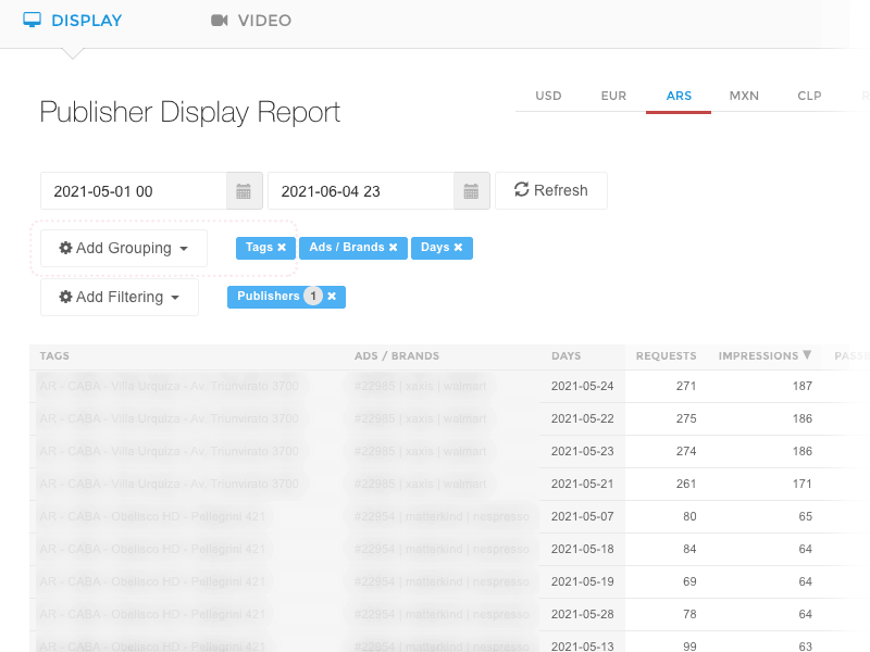 How to check stats by Screens