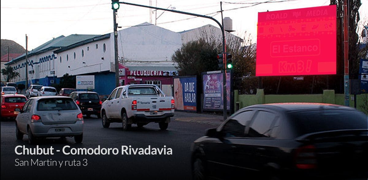 Chubut - Comodoro Rivadavia - San Martin y ruta 3 Comodoro Rivadavia  480 x 288