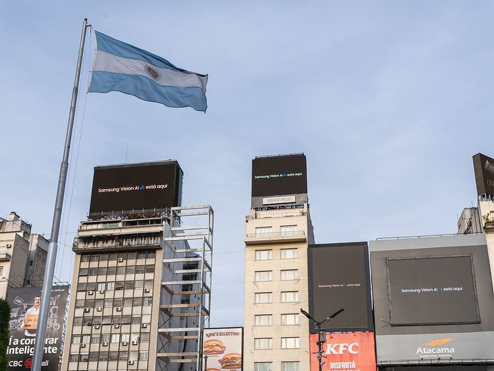 Samsung destacó en Buenos Aires con pDOOH y Taggify
