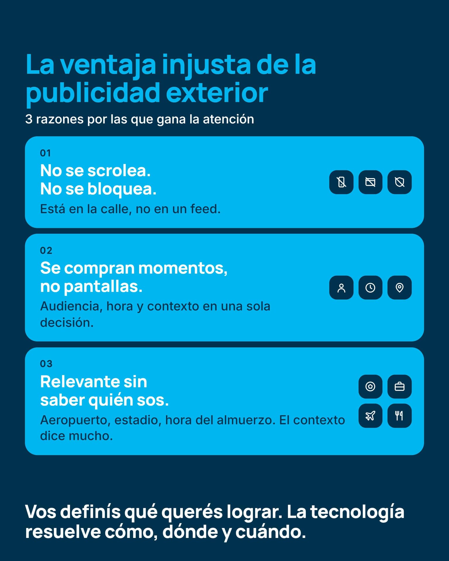 Infografía la ventaja injusta de la publicidad exterior