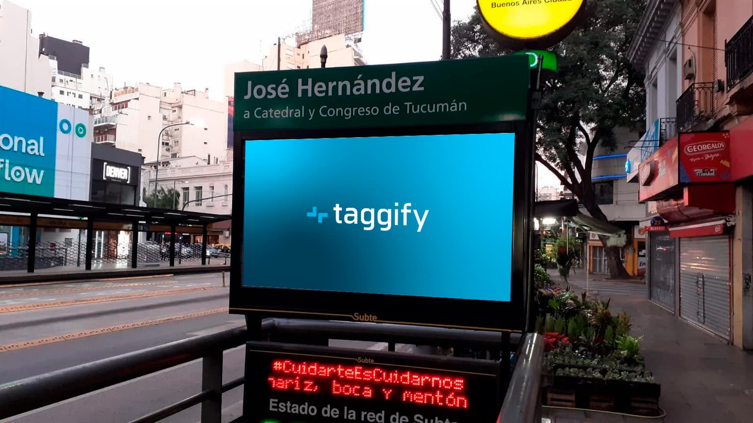 CABA - Colegiales - Subte Acceso: Jose Hernandez (D) G04 - Subte Acceso: Jose Hernandez (D)G04, Colegiales, Argentina